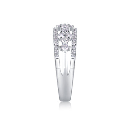 Il giardino di Monet – Elegante anello nuziale in moissanite