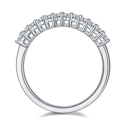Light and Shadow Bloom – Delicate moissanite wedding ring