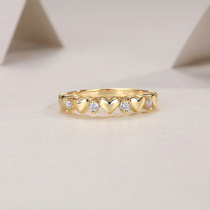 Heart To Heart -Luxury Silver Ring