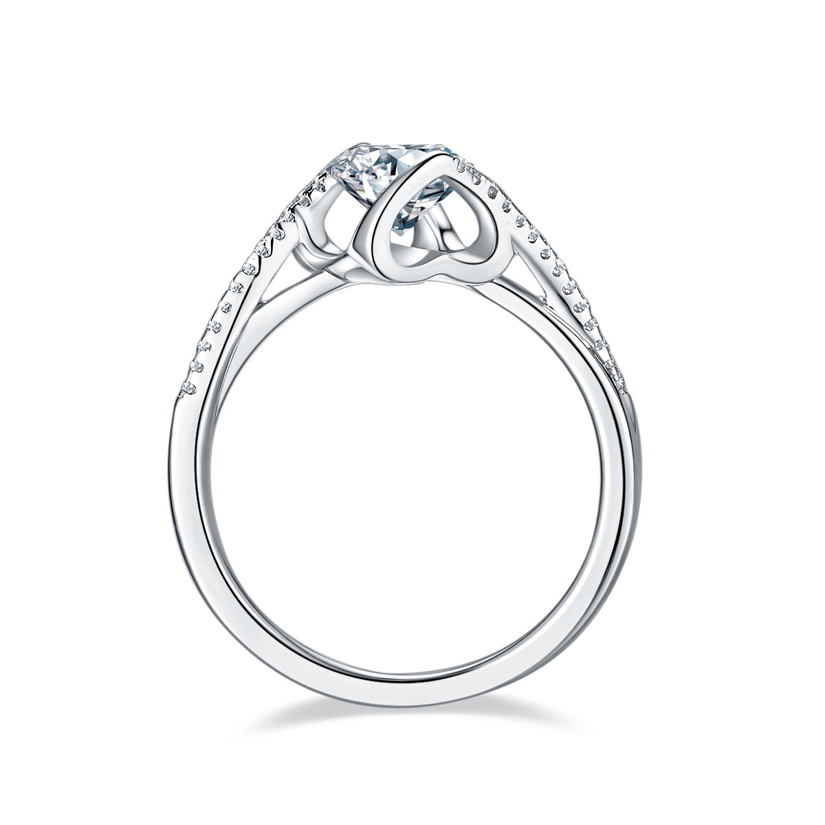 Dazzling Promise – Elegant moissanite wedding ring