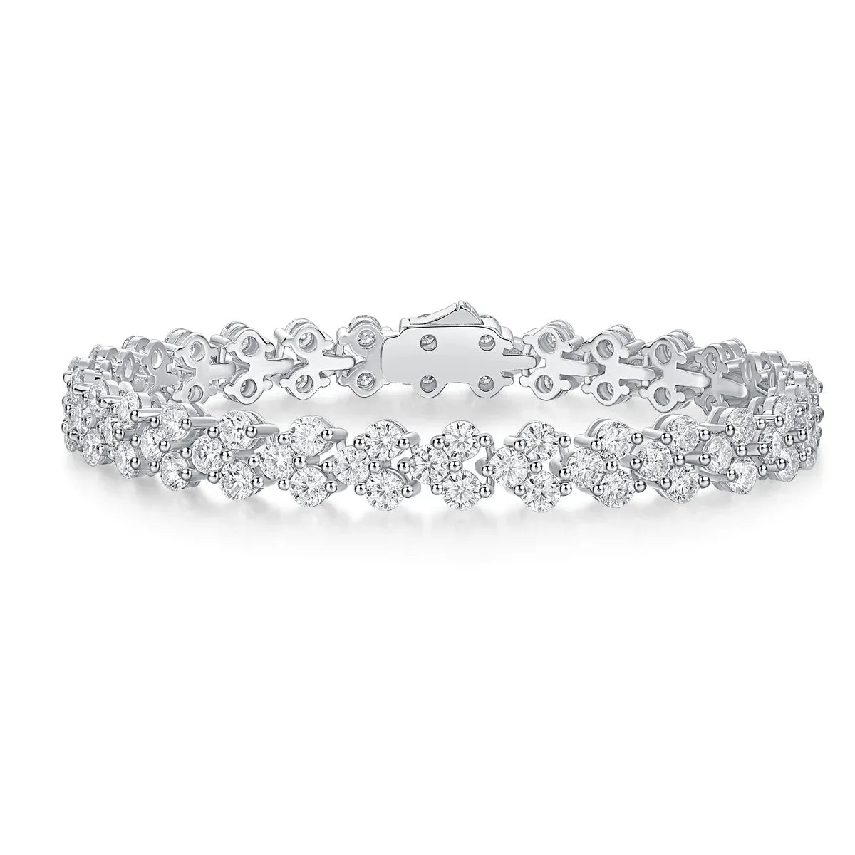 Kanong Luxus S925 Silberarmband – Elegantes Moissanit-Armband mit feinem Diamantglanz - Alyrah Jewellery
