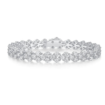 Kanong Luxus S925 Silberarmband – Elegantes Moissanit-Armband mit feinem Diamantglanz - Alyrah Jewellery
